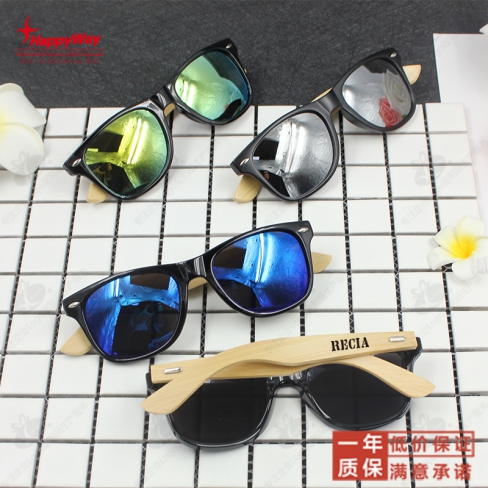 简约复古风竹制太阳镜