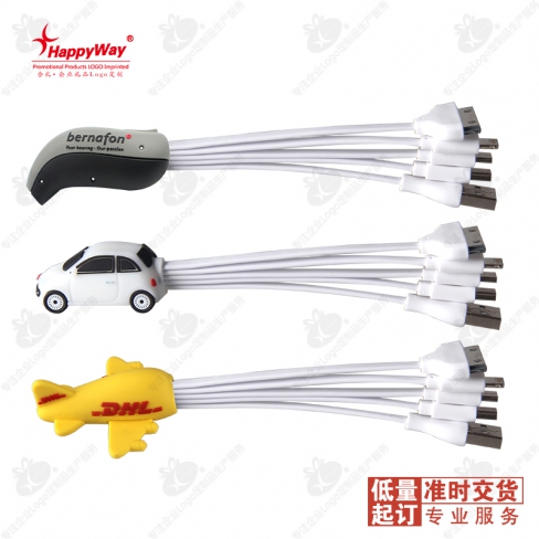 PVC软胶3D异形开模充电线