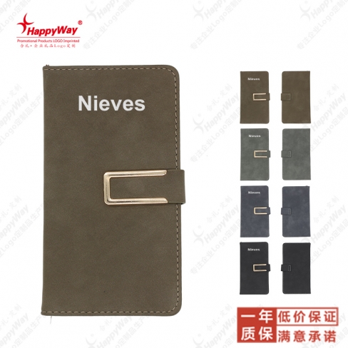 A6软皮纽扣磁铁笔记本  10本起可定制logo企业广告宣传办公用品
