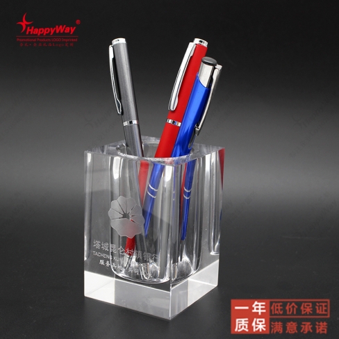 新款水晶笔筒