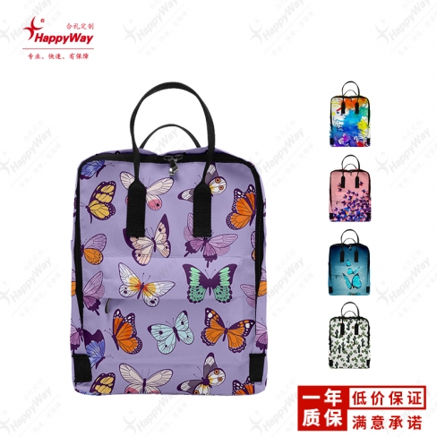全彩印两用手提背包