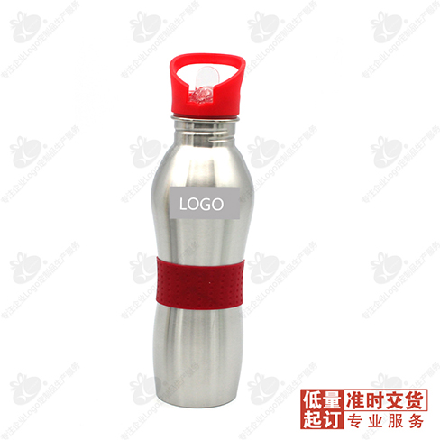 （清仓促销）不锈钢金属本色运动杯 10个企业礼品定制可印logo 广告杯订制