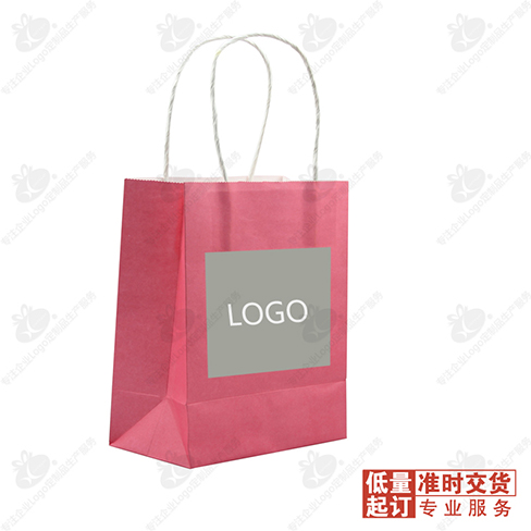 多彩环保竖款牛皮纸袋小号  100个可印Logo企业创意广告品定做